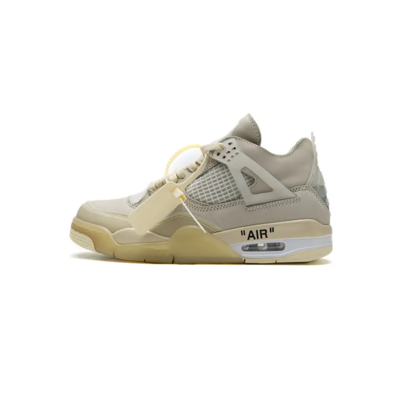 Off-White x Air Jordan 4 Retro Sail CV9388-100