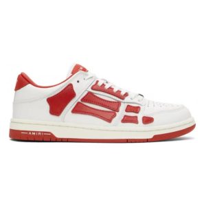 AMIRI Skel Top Low White Red--Flash sale!