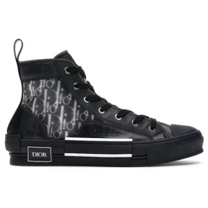 Dior B23 High Top Canvas Oblique Black