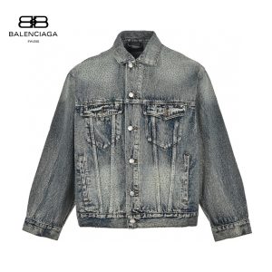 BALENCIAGA/ Balenciaga 23FW Full diamond wash denim coat