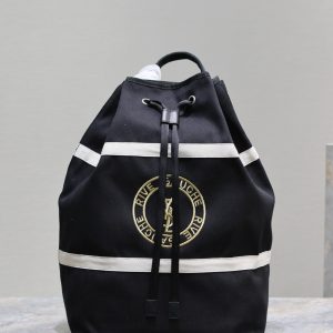 YSL Single Strap Leather Shoulder Bag Black