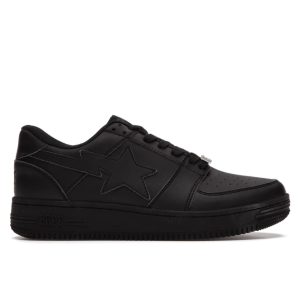 A Bathing Ape Bape Sta Low Black Leather (2020)