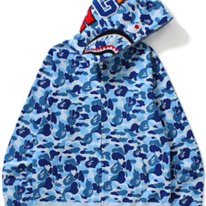 BAPE ABC Camo Shark Full Zip Hoodie Blue