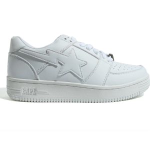 A Bathing Ape Bape Sta Low Triple White