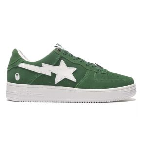 A Bathing Ape Bape Sta Low Green Suede