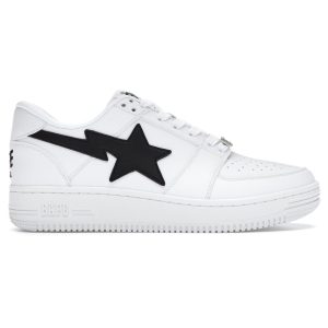 A Bathing Ape Bape Sta Low M1 White Black