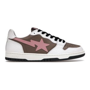 A Bathing Ape Bape Court Sta Brown Pink
