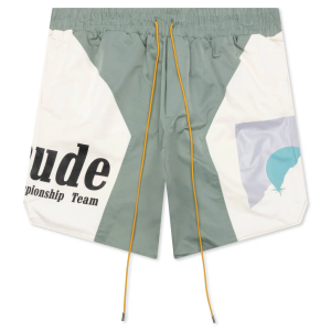 Rhude Senna Flight Short - Sage/Creme