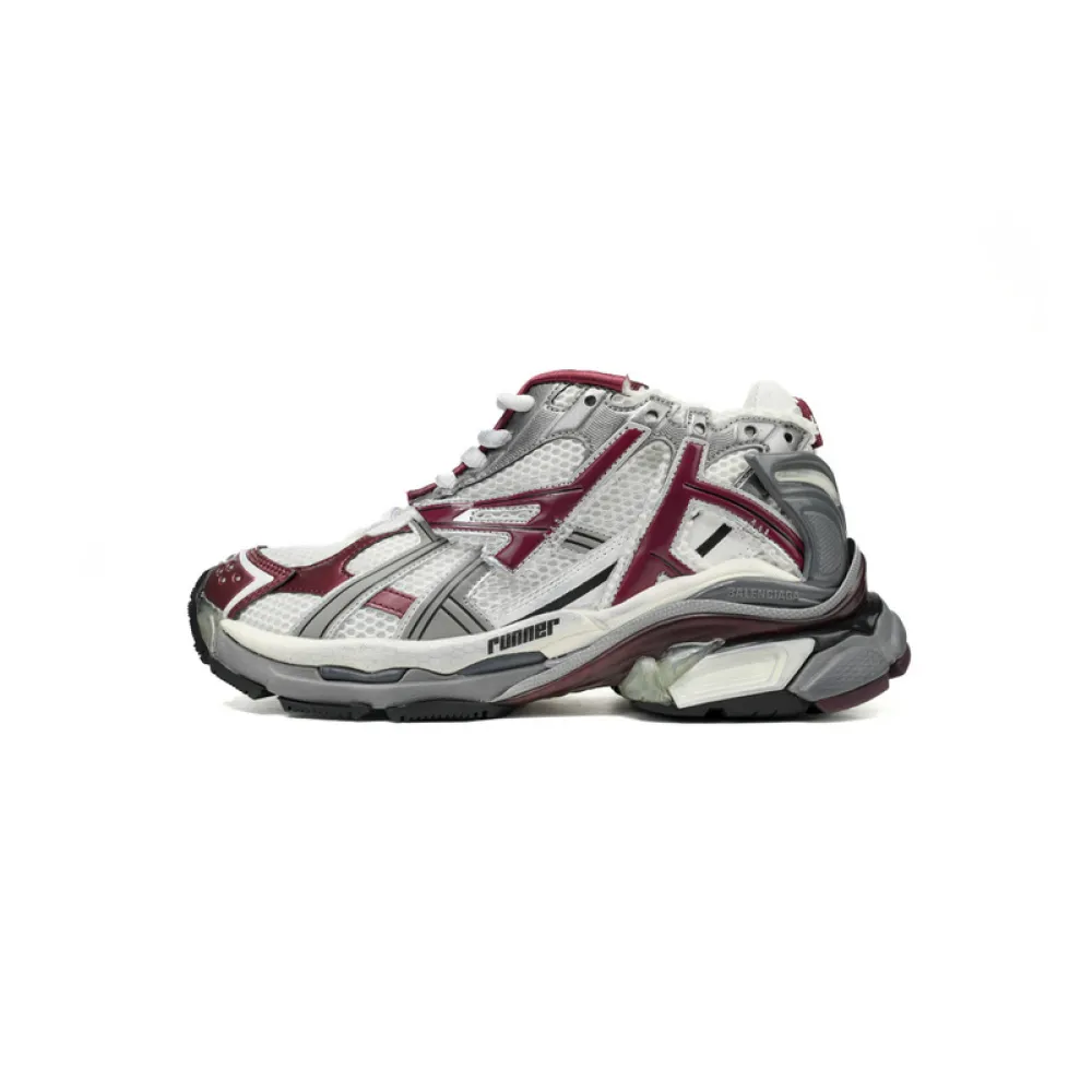 Balenciaga Runner White Wine Red 677402 W3RB2 9060