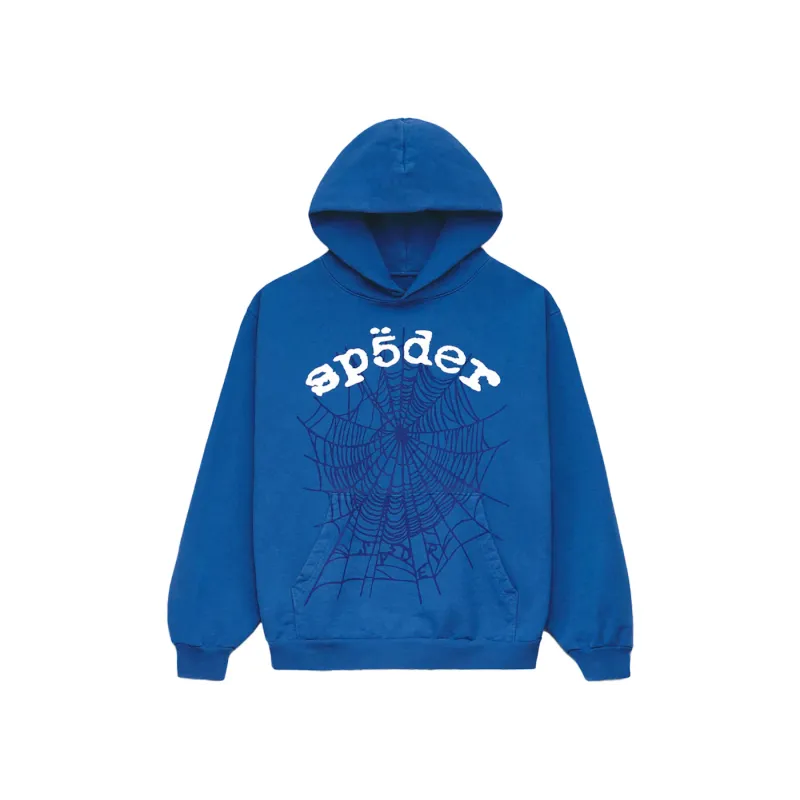 Sp5der Legacy Hoodie Blue