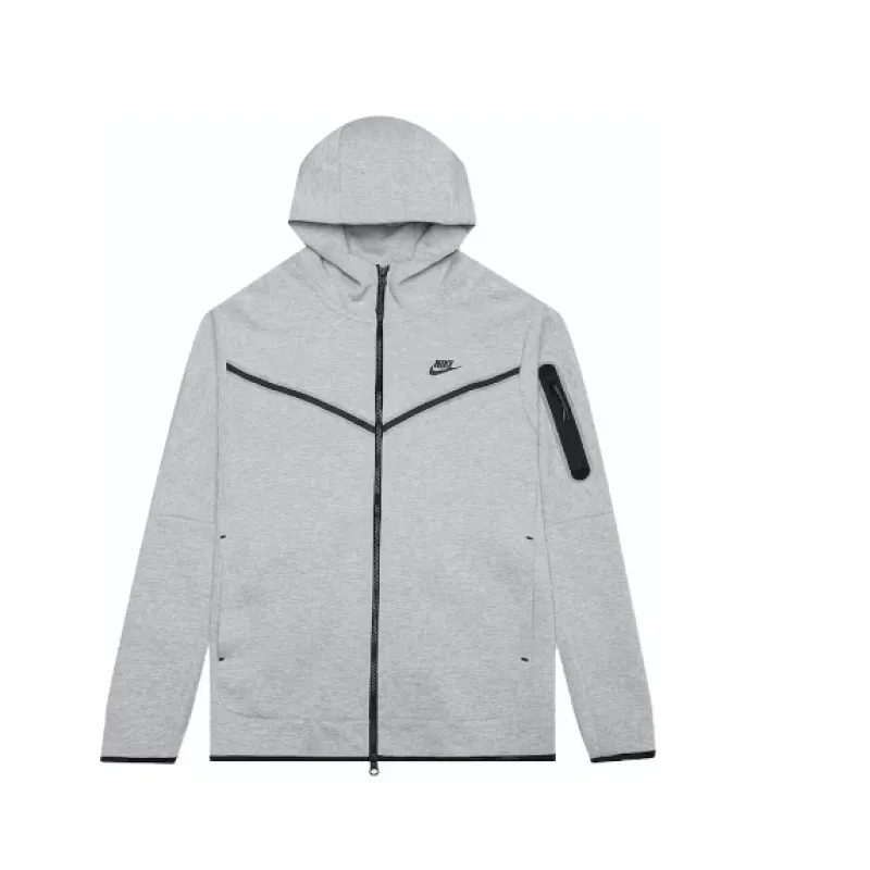 Nike Sportswear Tech Fleece Full Zip Hoodie and Joggers Set Grey