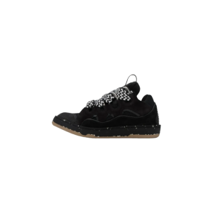 Lanvin Leather Curb Sneaker Black FM-SKRK11-DOTS-P2310