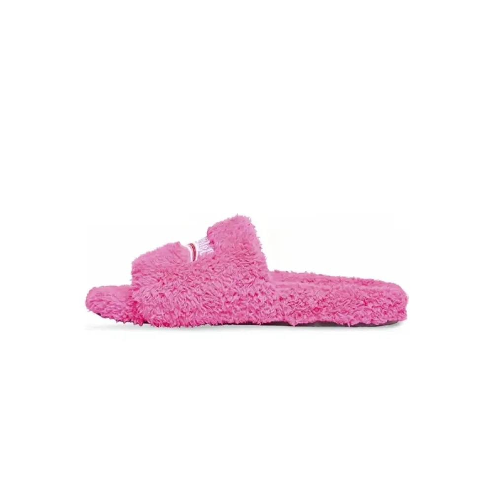Balenciaga Furry Slide Pink  654261W2DO15096