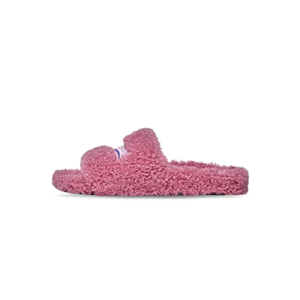 Balenciaga Furry Slide Rose Red 654261W2DO15596