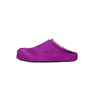 Marni Fussbett Sabot Fuchsia Long Hair Calfskin SBMR000600P412200C58