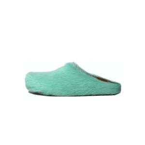 Marni Fussbett Sabot Orange Long Hair Green SBMR000600P412200V38