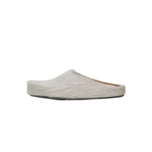 Marni Fussbett Sabot Grey Long Hair Calfskin SBMR000600P412200N15