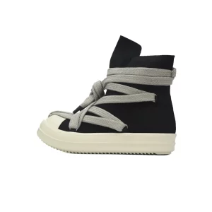 Rick Owens DRKSHDW Hexa High Black Pearl Milk Fat Lace