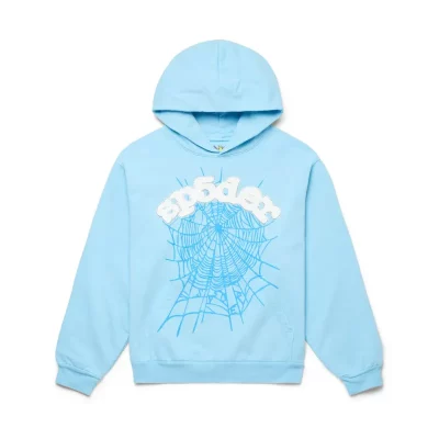 Sp5der Hoodie Sky Blue