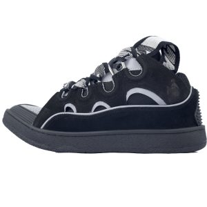 Lanvin Curb Sneaker Black Grey  FM-SKRK11-REFL-P2210