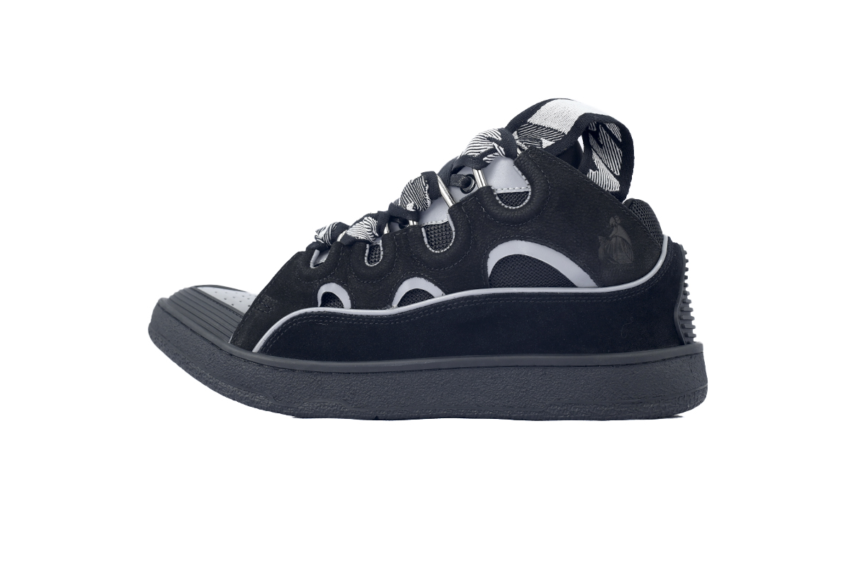 Lanvin Curb Sneaker Black Grey  FM-SKRK11-REFL-P2210