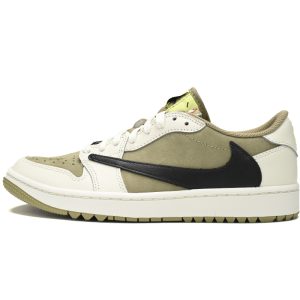 Travis Scott x Air Jordan 1 Low Black, White, Green FZ3124-200
