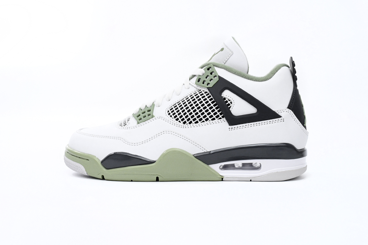 Air Jordan 4 WMNS “Oil Green”Seafoam (W) AQ9129-103