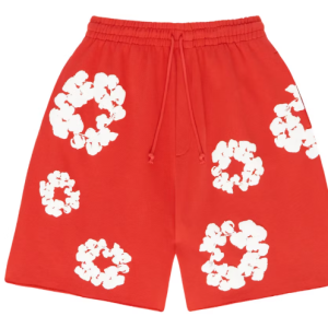 Denim Tears The Cotton Wreath Shorts Red FW23
