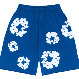 Denim Tears The Cotton Wreath Shorts Royal Blue FW23