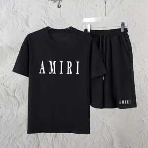 AMIRI  white-shirt and black short