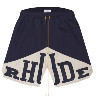 Rhude Cupro Yachting Shorts Navy/White