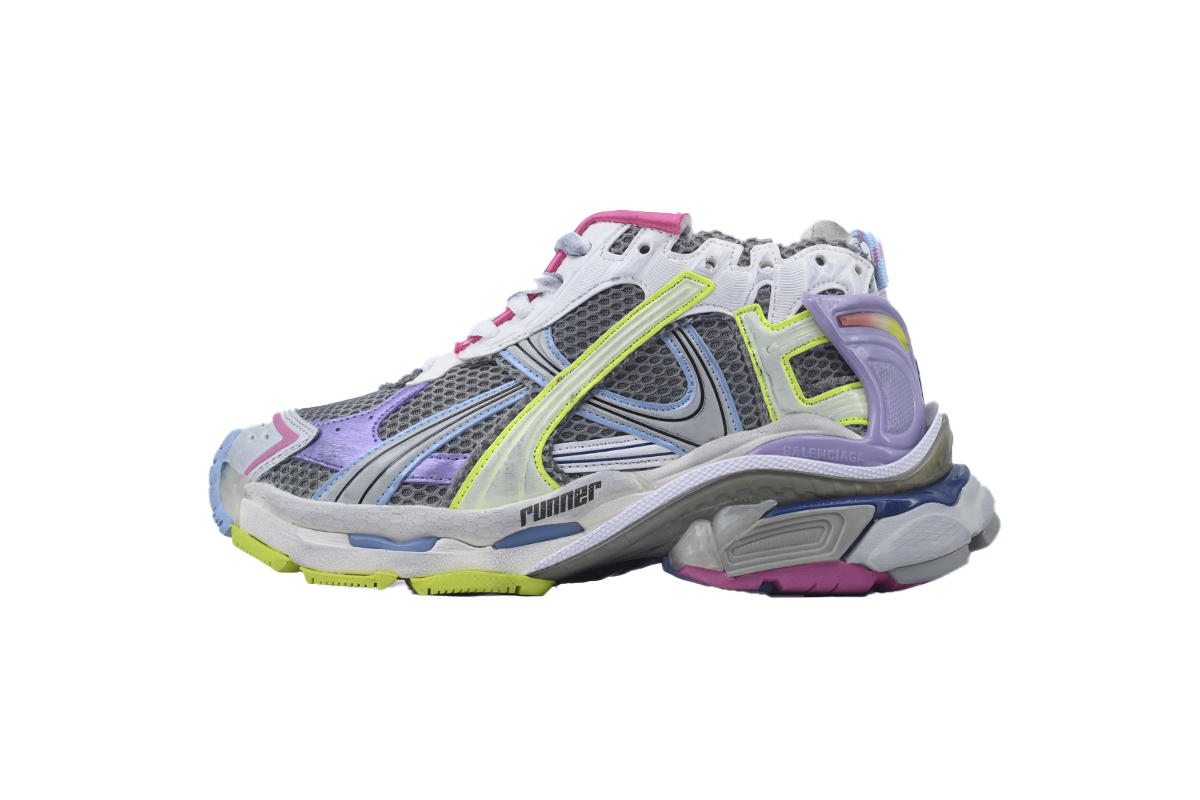 Balenciaga Runner Sneaker Pink Blue Purple