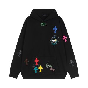 Chrome Hearts Dopamine Leather Label Cross Hoodie
