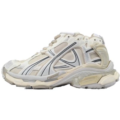 Balenciaga Runner Sneaker White Brown