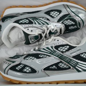 墨绿银 葆蝶家跑鞋 Bottega Veneta Orbit低帮休闲跑鞋 Dark Green Silver 01.jpg