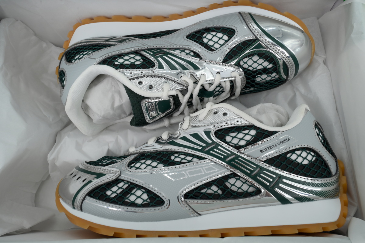 墨绿银 葆蝶家跑鞋 Bottega Veneta Orbit低帮休闲跑鞋 Dark Green Silver 01.jpg