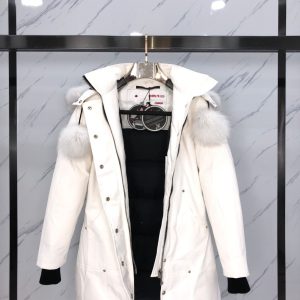 White Moose Knuckles Down Jacket|Classic women's long style